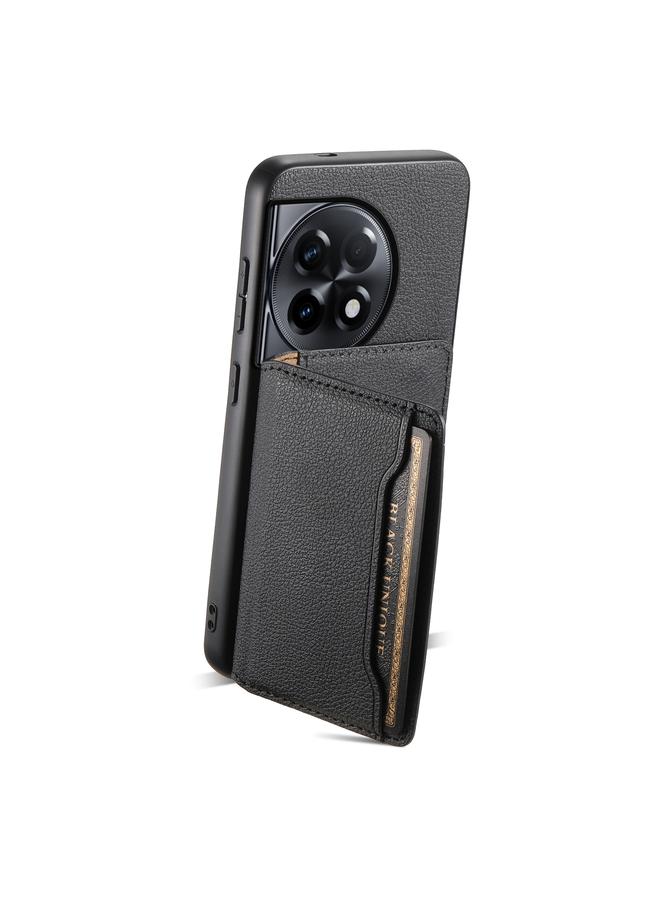 S-TOP Case For OnePlus Ace 2 Calf Texture Card Bag Design Full Coverage Phone Case - Image 3
