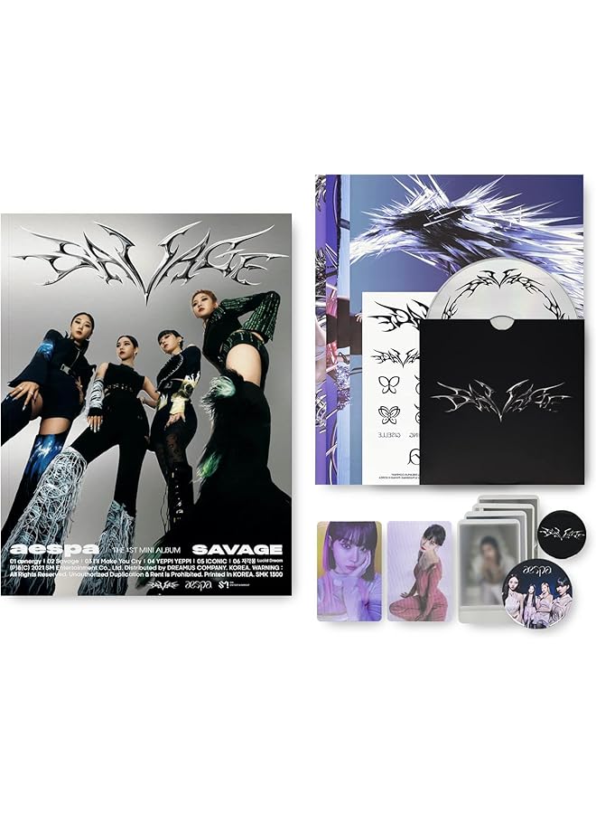 The Bros الألبوم المصغر الأول [SAVAGE] (نسخة رحلة الهلوسة) كتاب صور + CD-R + ملصق مطوي + ملصق + بطاقة لنتيكولار + بطاقة صور + 2 شارة دبابيس + 4 بطاقات صور إضافية - Image 1