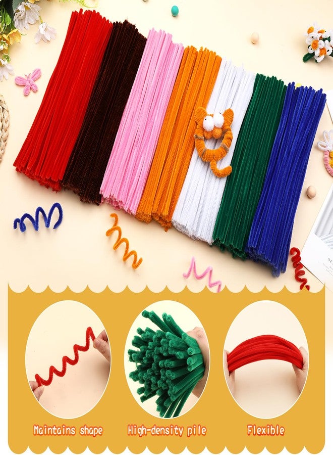 Veroave 60 PCS Red Pipe Cleaners,Pipe Cleaners Chenille Stem,Pipe Cleaners Bulk,Art Pipe Cleaners for Creative Home Decoration Supplies and Crafts Project - Image 3