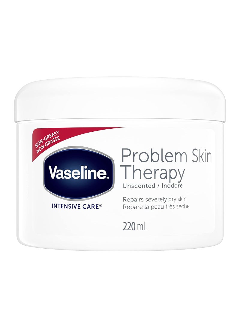 Vaseline كريم مرطب غير معطر لعلاج مشاكل البشرة من فازلين 220 مل (7.44 أونصة) - Image 1