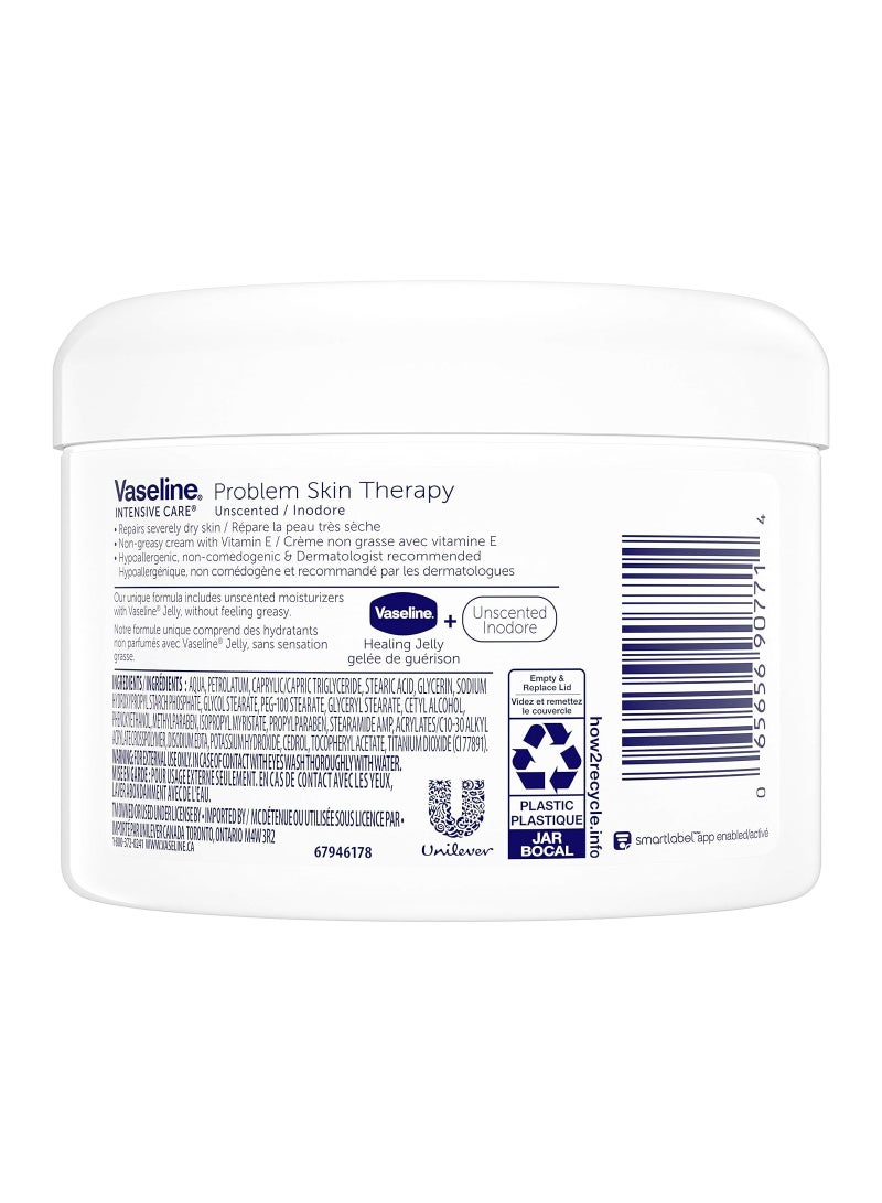 Vaseline كريم مرطب غير معطر لعلاج مشاكل البشرة من فازلين 220 مل (7.44 أونصة) - Image 2