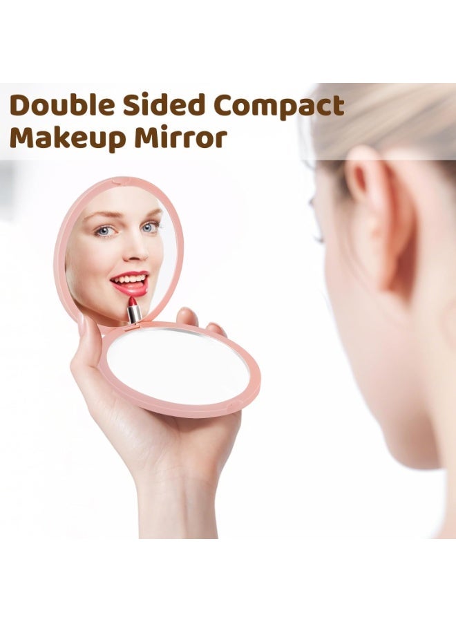 Small, Magnifying Makeup Mirror for Girls, 1X/3X Magnifying Pocket Mirror, Double-Sided, Portable, Mini, Foldable, Gifts for Teenage Girls - Image 5