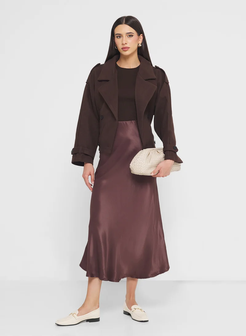 ELLA Cropped Trench Coat