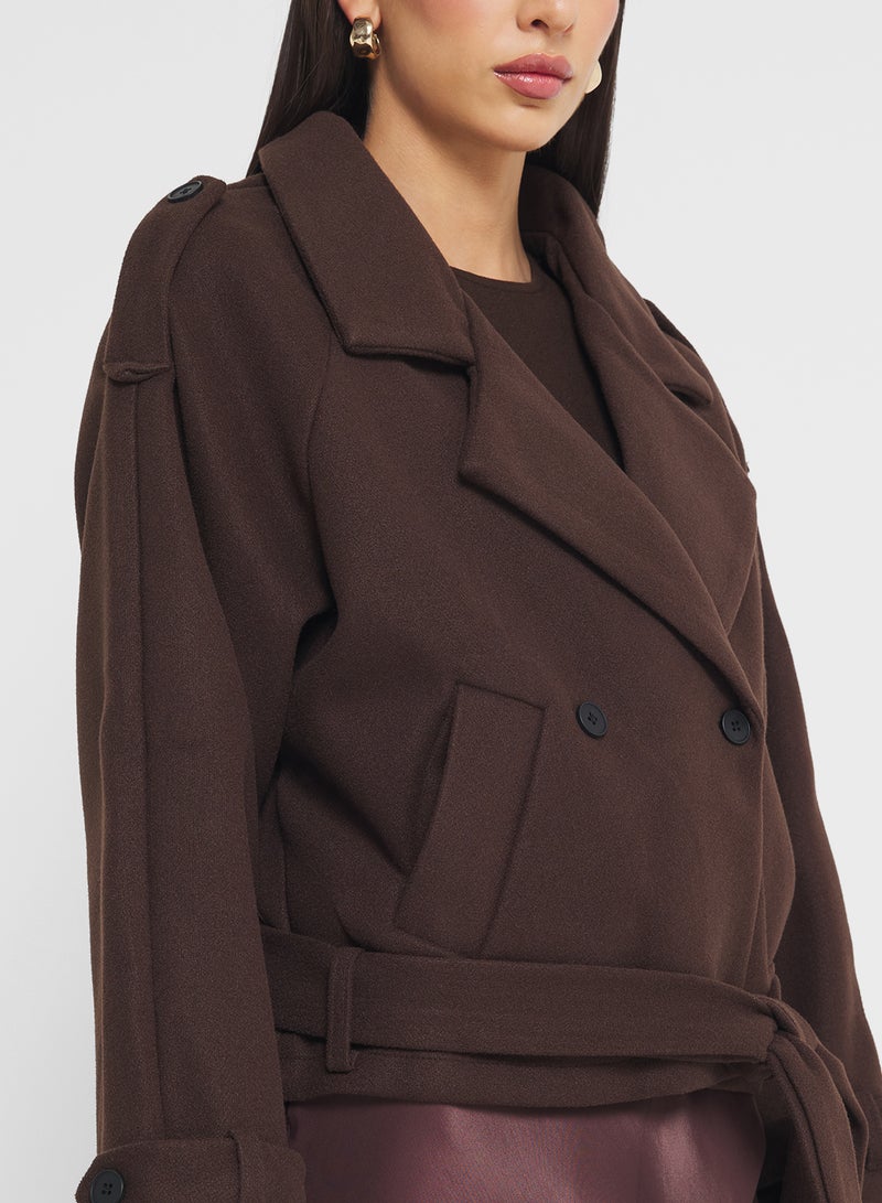 ايلا معطف ترنش قصير - Image 3