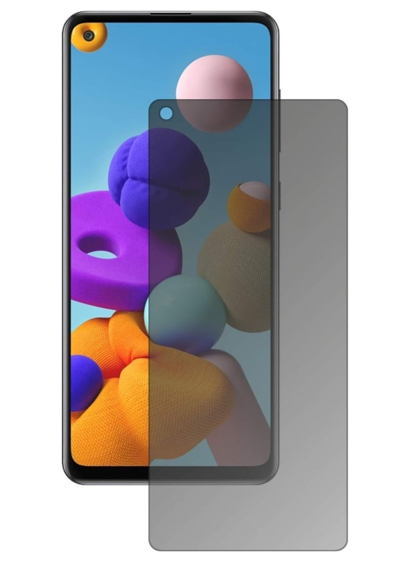 Raxoom Samsung Galaxy A21s Screen Protector Glass Full Glue Tempered Glass Screen Guard Anti Explosion 2.5D - Image 3