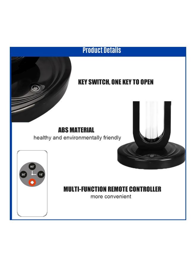 NIBEMINENT UVC Lamp With Remote Controller Black  - Image 4