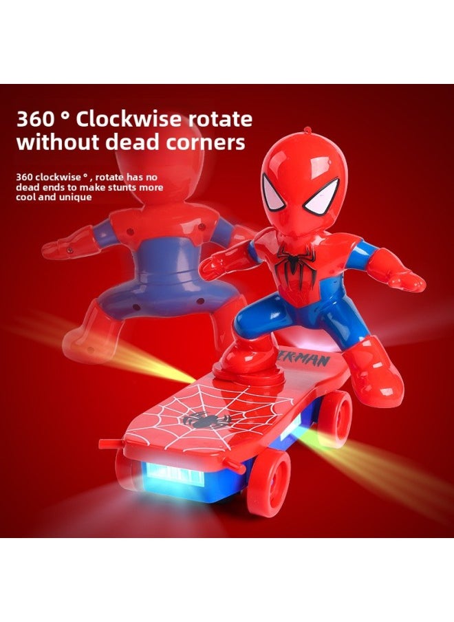Generic Spider Tumble Man Stunt Car Children's Toy Car Boy Baby Kids Electric Spider Scooter Man TikTok-Color:Spider Stunt Car (with Ordinary Battery)  - Image 5
