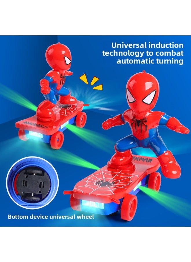 Generic Spider Tumble Man Stunt Car Children's Toy Car Boy Baby Kids Electric Spider Scooter Man TikTok-Color:Spider Stunt Car (with Ordinary Battery)  - Image 3