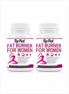 Top Pick Thermogenic Fat Burner For Women 60 Capsules Pack of 2 