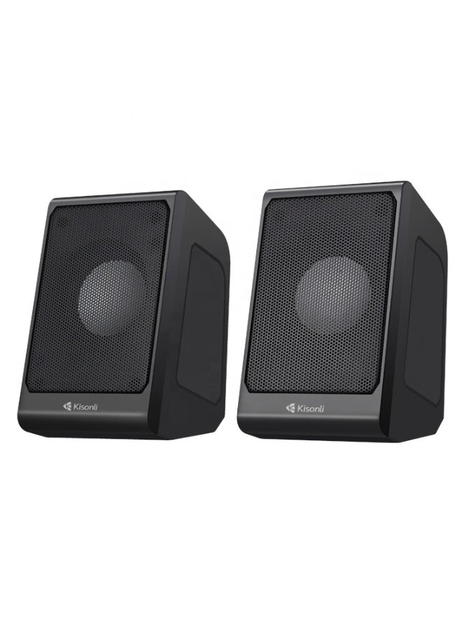 Kisonli Best-selling 2025 Kisonli KS-12 Mini 2.0 Speaker PC Accessories Game AUX Desktop Portable USB Speaker for PC Computer - Image 1
