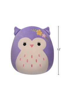 Squishmallows Squishmallows 12-Inch Holly the Purple Owl Plush by Jazwares – Soft, Cuddly Stuffed Toy – Official Kellytoy Plush for Kids, Girls, and Boys – Washable Gift Toy  - Image 3