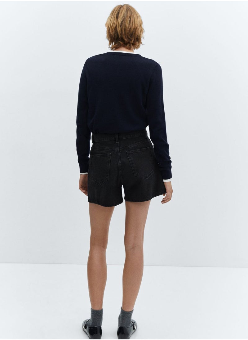 MANGO - High Waist Shorts - Image 1