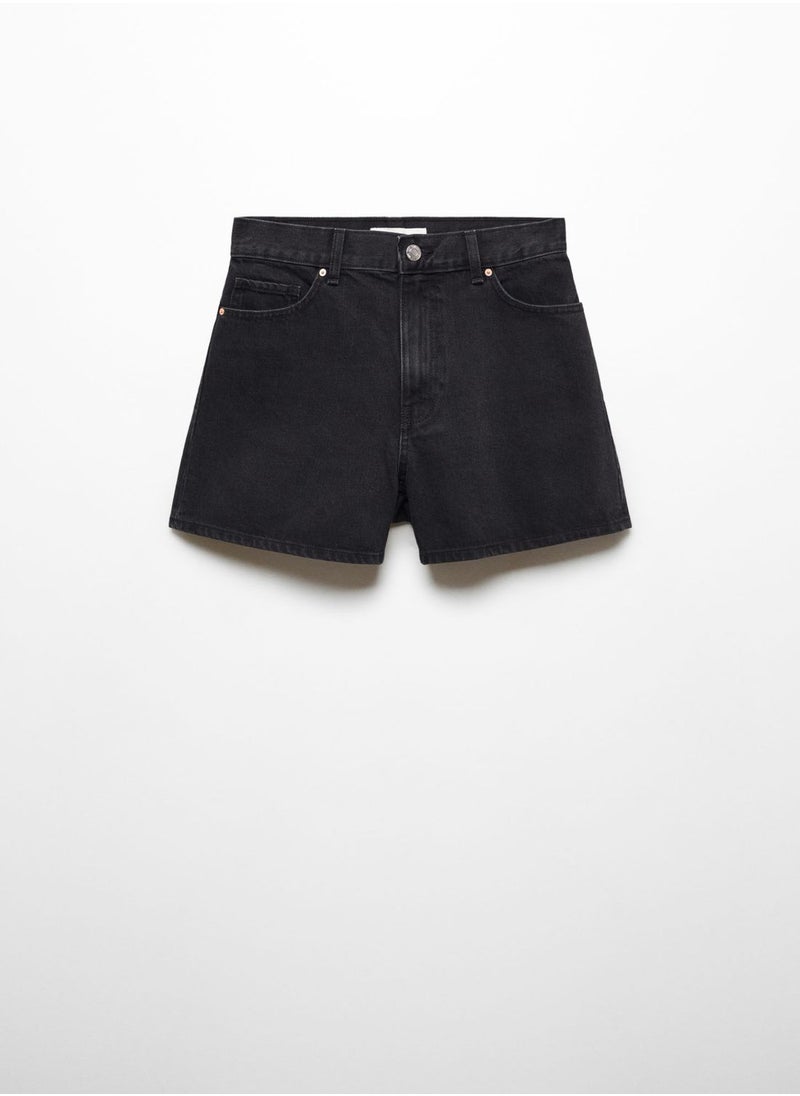 MANGO - High Waist Shorts - Image 1
