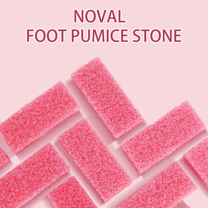 NOVAL Pumice Stone for Feet Scrubber Dead Skin Disposable Foot Pumice Foot Callus Remover Pedicure Tools Pink Pumice Sponge Nail Salon Home Use,40 PCS - Image 4