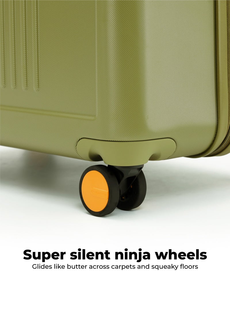 Mokobara The Transit Check-In Large Luggage - Polycarbonate Material | So Matcha, Green - Image 4