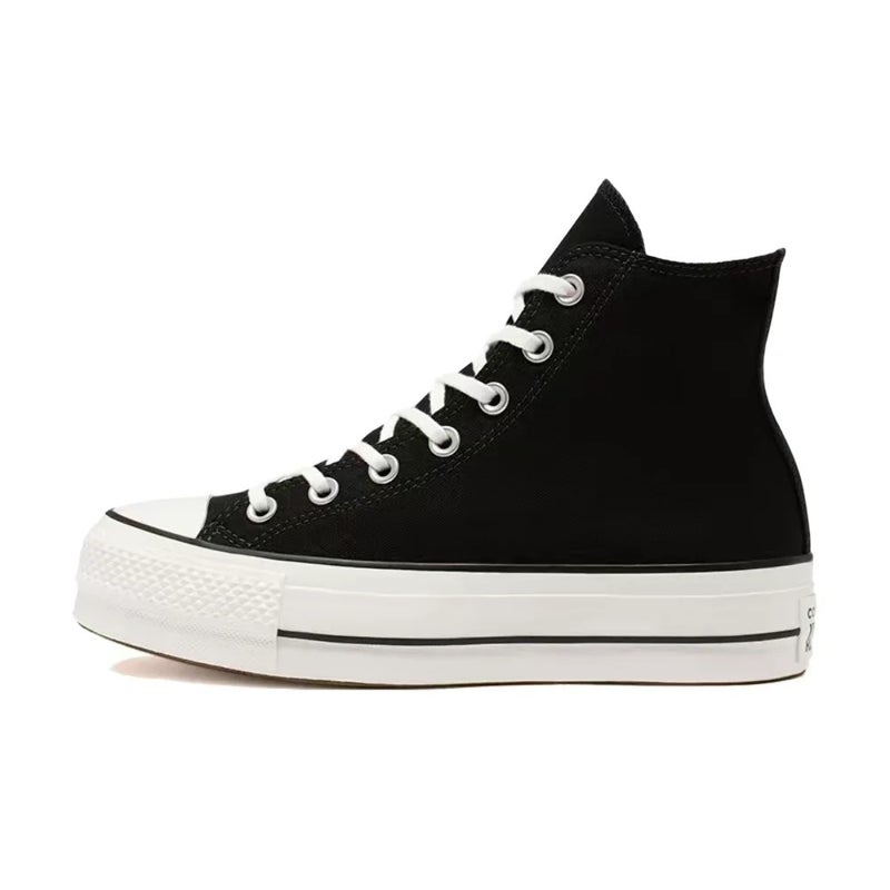 Converse All Star Lift Platform Women's High-Top Canvas Sneakers – Black/White, Classic, Versatile, Durable & Lightweight 560845C