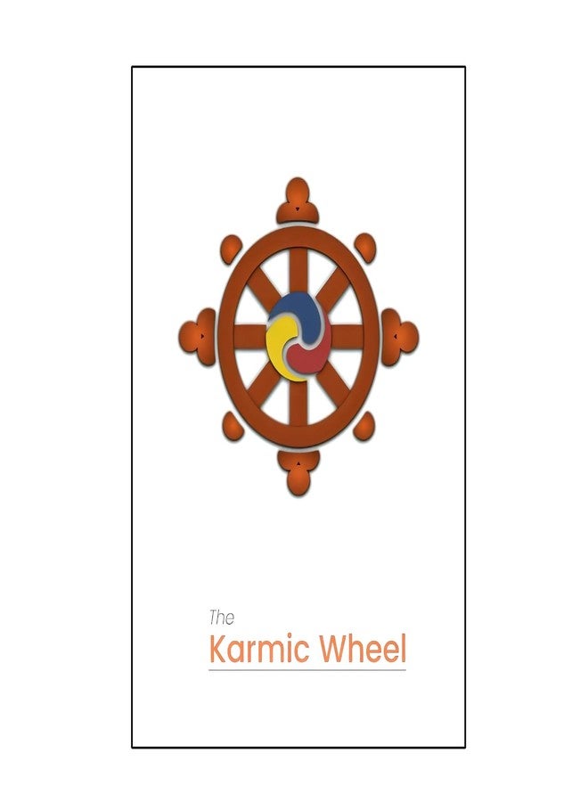 Prashant Studio ADITYA GIFT GALLERY | The Karmic Wheel | a4 Size With white Frame | Vastu Shastra | White Frame - Image 1