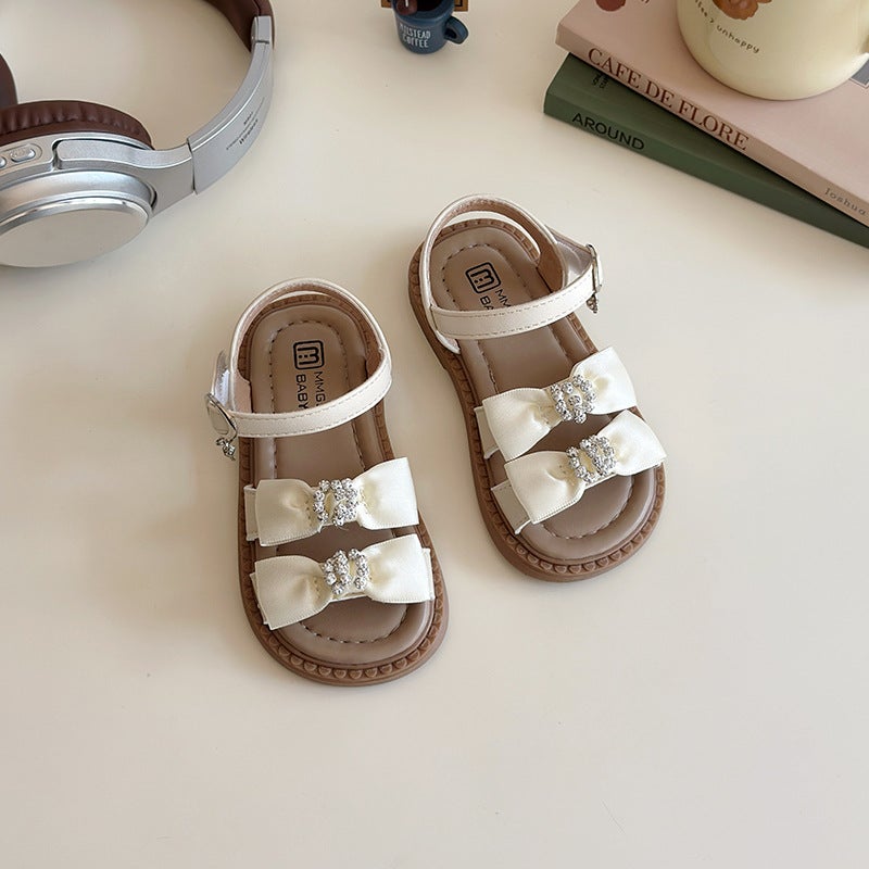 Girls Sandals Children'S Shoes 2025 Children'S Bow Little Girls Baby Princess Shoes Dropshipping - Image 1