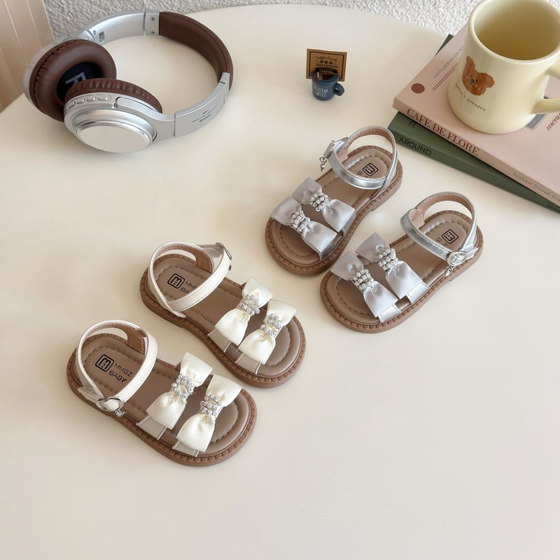 Girls Sandals Children'S Shoes 2025 Children'S Bow Little Girls Baby Princess Shoes Dropshipping - Image 4