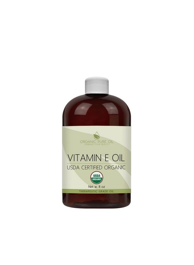 OPO Vitamin E Oil Organic Usda Certified Organic 43000 Iu 100% Natural Vegan Crueltyfree Bulk Extra Strength For Face Skin Hair Body Eyelashes Locs Nails Antioxidant Moisturizer Diy Cream Lotion (8 Oz.) - Image 3