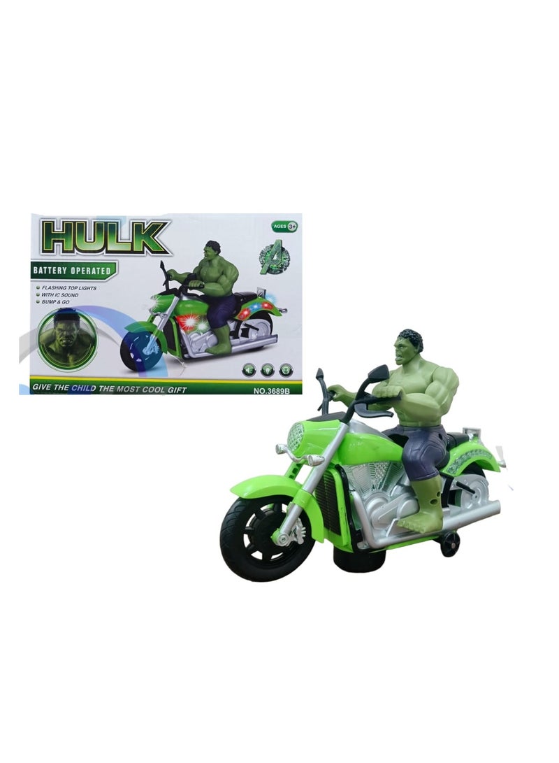 Hulk Ride Bike With Lighting For Children 