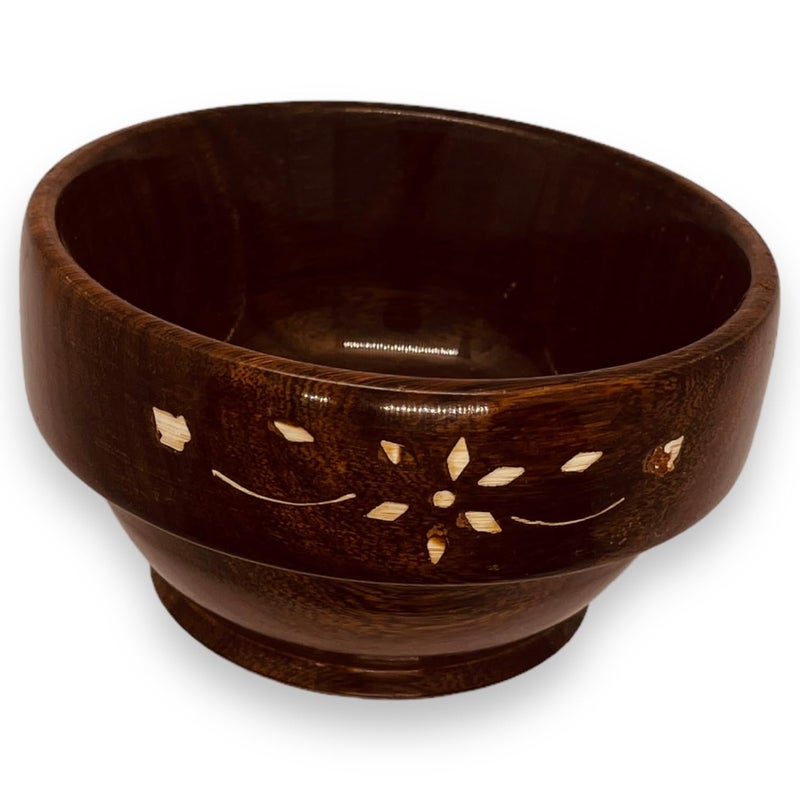 DigiRake Wood Bowl with Lid 4 Inch | Handcrafted Sheesham Wooden Salad Bowl | Serving Bowl | Mixing Bowl for Snacks & Fruits | Kitchen & Home Décor - Image 4