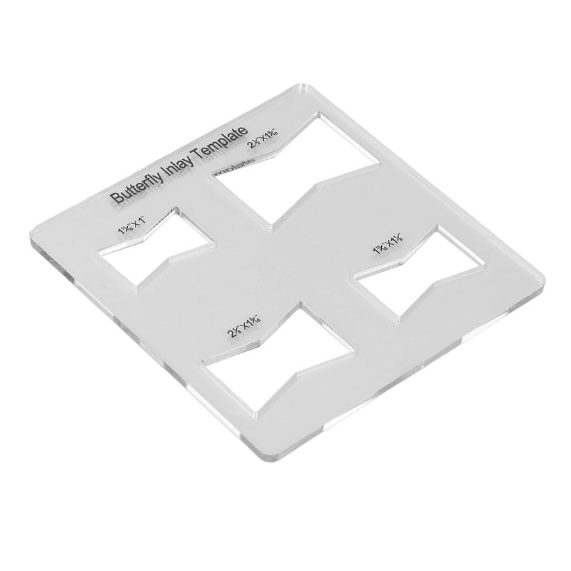 Acrylic Bowtie Router Template for Woodworking Furniture Repair and Reinforcement - Image 1