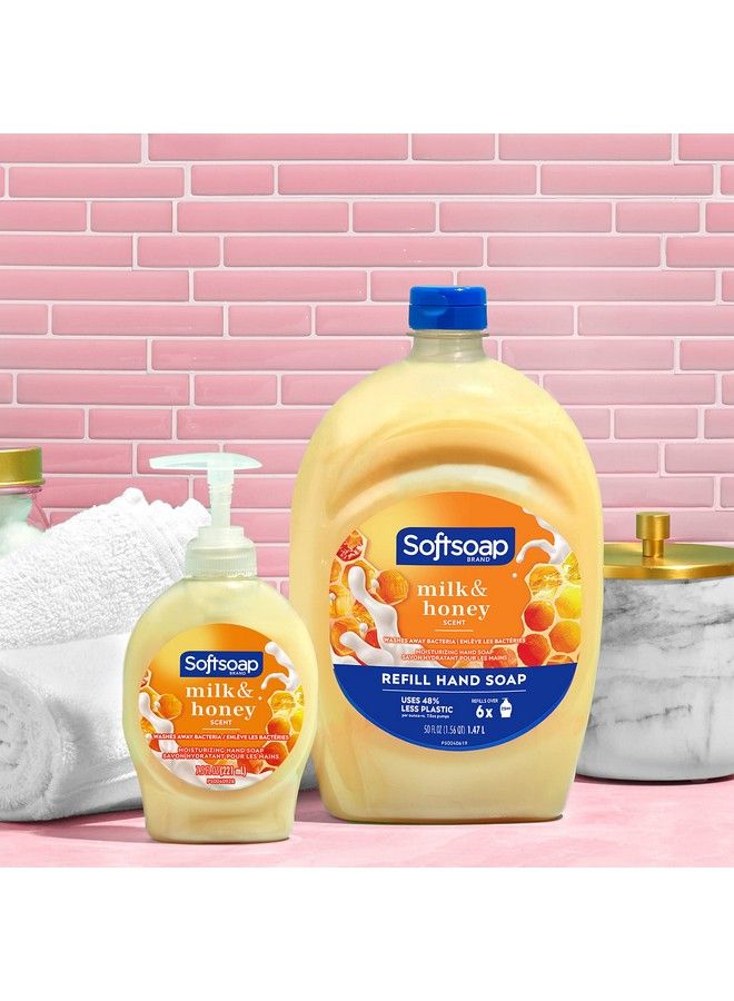 Softsoap Moisturizing Liquid Hand Soap Milk And Honey 7.5 Fluid Ounce Pack Of 6 (Package May Vary) - Image 2