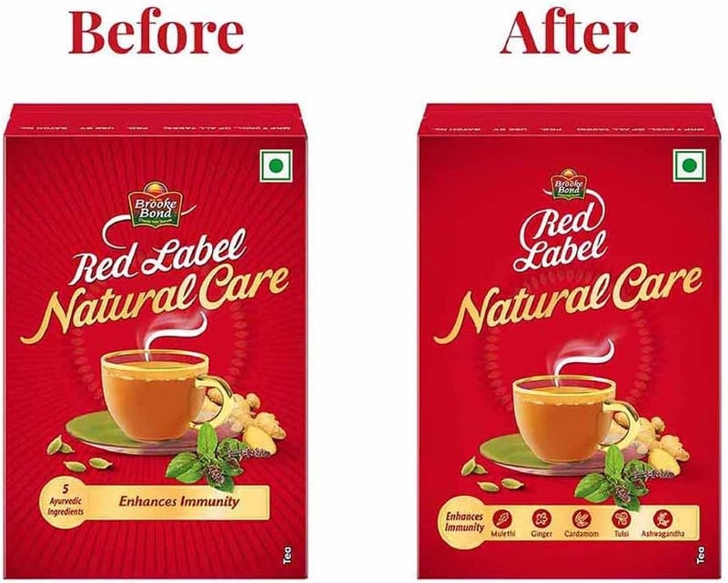 Red Label Natural Care Tea with 5 Ayurvedic Ingredients - 500 Grams - Image 3