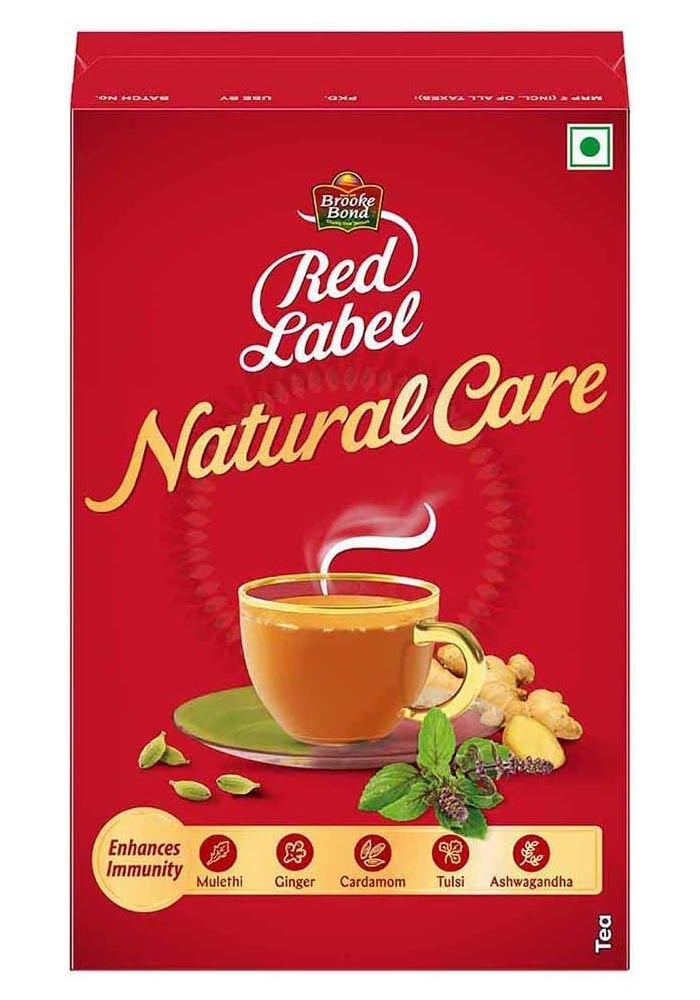 Red Label Natural Care Tea with 5 Ayurvedic Ingredients - 500 Grams - Image 1