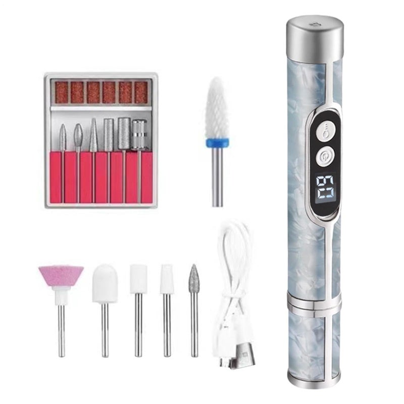 Electric Nail Kit – Adjustable Speed with Digital Display | Precision Electric Nail Kit, For Home, Beauty Salon or Travel Usage: Do, Buffing and Finishing Nails - Image 1