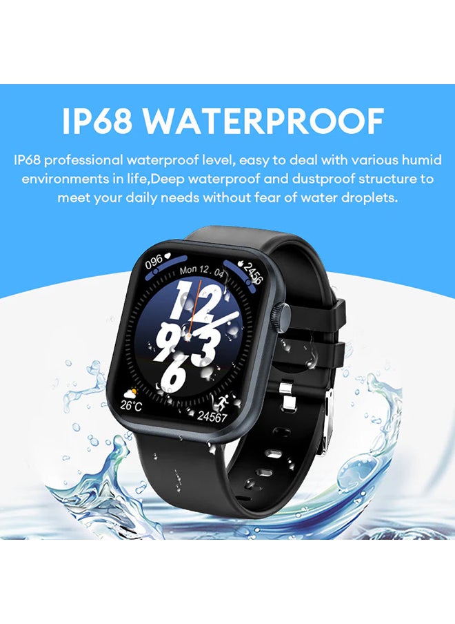 AOLON - Foom Lite 1.83-inch touchscreen smartwatch Bluetooth calling Black - Image 1