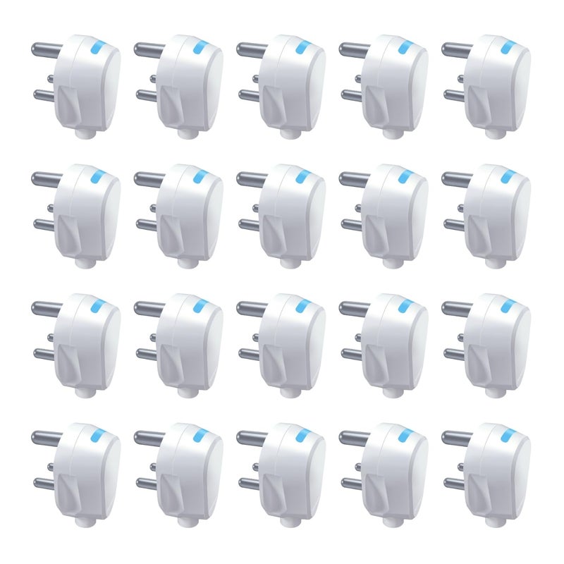 Anchor by Panasonic Plug Top 6A, 3 Pin, ISI Certified with LED Indicator, Ideal for Daily Use Appliances – White (Pack of 20) - Image 5