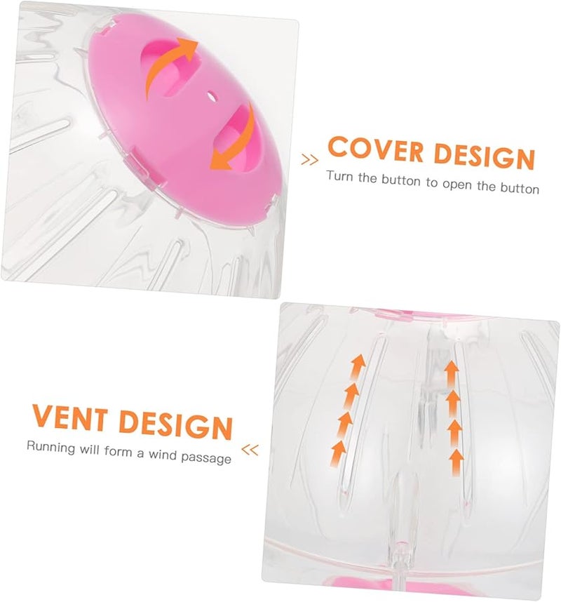 كرة تمرين الهامستر الكبيرة الشفافة للعب الهامستر والفئران والقنافذ - Image 4