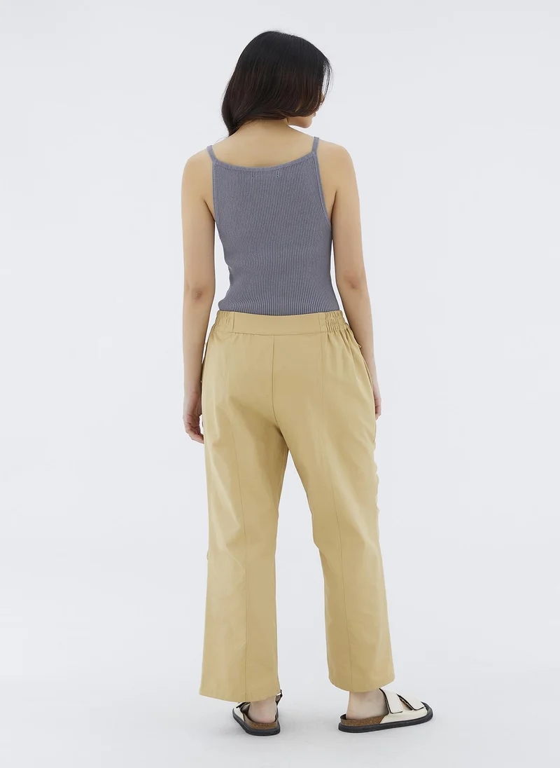 ذا اديتورز ماركت Julby Ruched Straight Pants