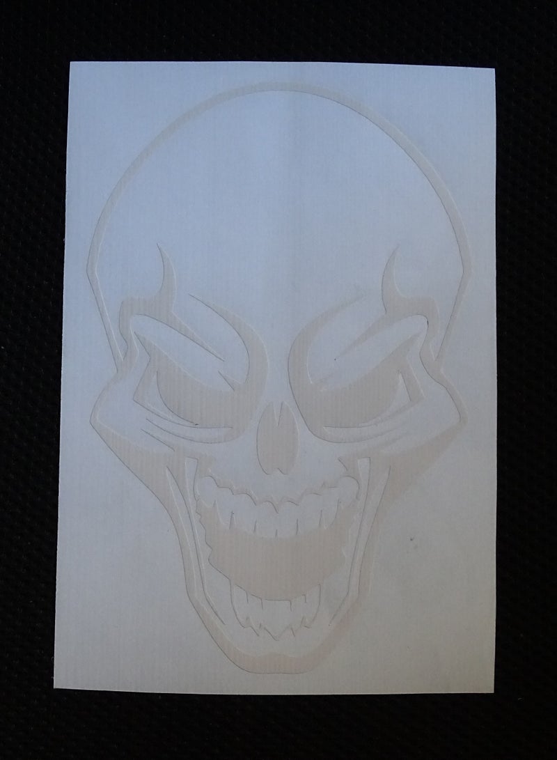 Evil Skull Sticker - Image 3