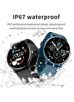 RollsTimi  Smart Watch for Women Men,Bluetooth Tactical Smartwatch for Android and iPhone,IP67 Waterproof Outdoor Fitness Tracker with Heart Rate SpO2 Sleep Monitor,Black  - Image 3