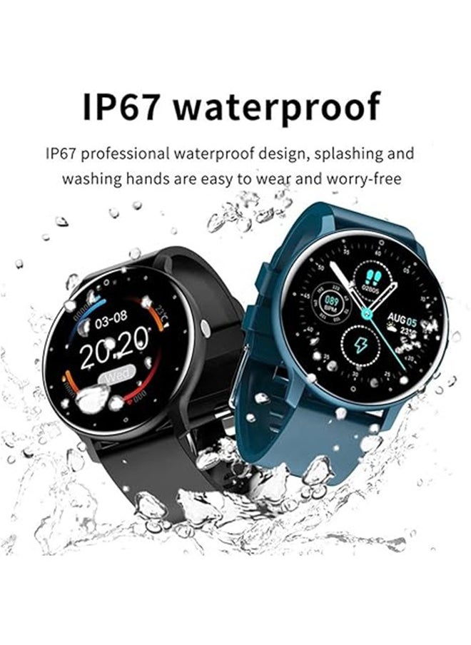 RollsTimi  Smart Watch for Women Men,Bluetooth Tactical Smartwatch for Android and iPhone,IP67 Waterproof Outdoor Fitness Tracker with Heart Rate SpO2 Sleep Monitor,Black  - Image 3