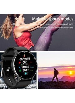 RollsTimi  Smart Watch for Women Men,Bluetooth Tactical Smartwatch for Android and iPhone,IP67 Waterproof Outdoor Fitness Tracker with Heart Rate SpO2 Sleep Monitor,Black  - Image 4