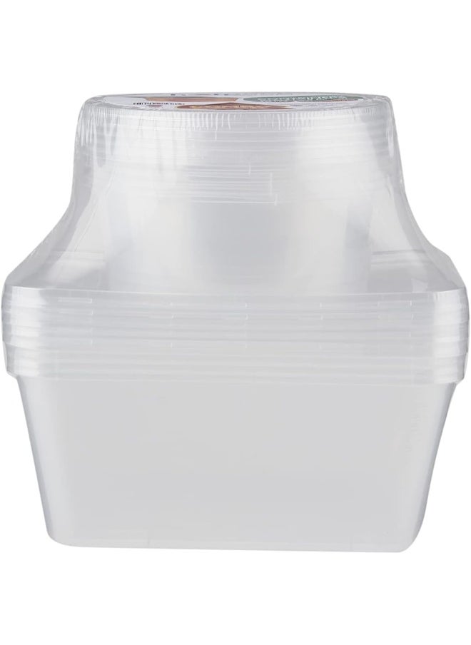 Hotpack حاوية ميكروويف هوت باك 1000 مل + 250 مل 5 قطع لكل حجم  - Image 3