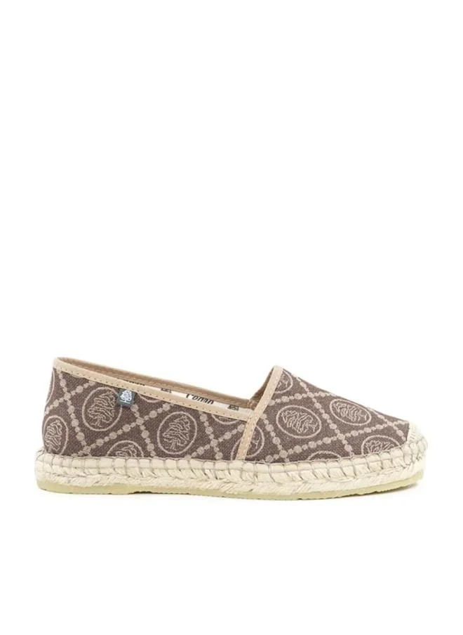 سيدرو Cedro Women's Brown Espadrilles with Unique Design