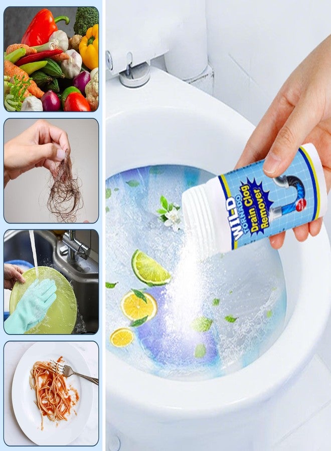 MohuanDd 4PCS Wild Tornado Pipe Dredge, Sink and Drain Cleaner Powder, Fast Clog Remover for Kitchen and Sink - Image 2