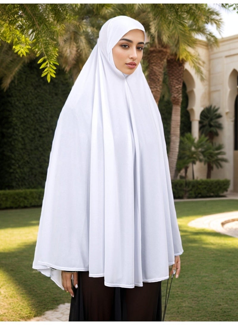 حجاب فوري للنساء غطاء رأس كامل وغطاء للرقبه ناعم مريح سهل الارتداء كيمار غطاء صلاة طويل غطاء رأس إسلامي مناسب للاستخدام اليومي والسفر ورمضان والعيد - Image 3