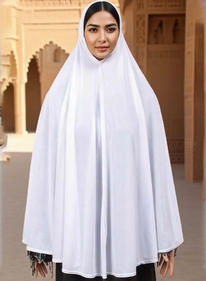 حجاب فوري للنساء غطاء رأس كامل وغطاء للرقبه ناعم مريح سهل الارتداء كيمار غطاء صلاة طويل غطاء رأس إسلامي مناسب للاستخدام اليومي والسفر ورمضان والعيد - Image 1