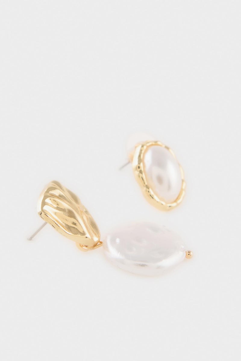DeFacto Gold Woman Woman 4 Piece Earrings Casual - Image 4