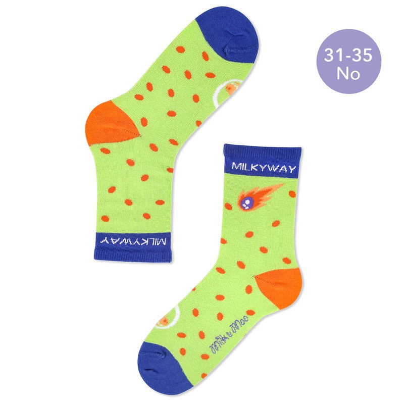 5-Pack Kids Socks Set, Unisex Kids Socks with Ponix Designed Box, Size 31-35, Fun and Vibrant Patterns, Soft and Breathable Fabric, Perfect for Kids Aged 8-10 | Made in Turkey - Image 5