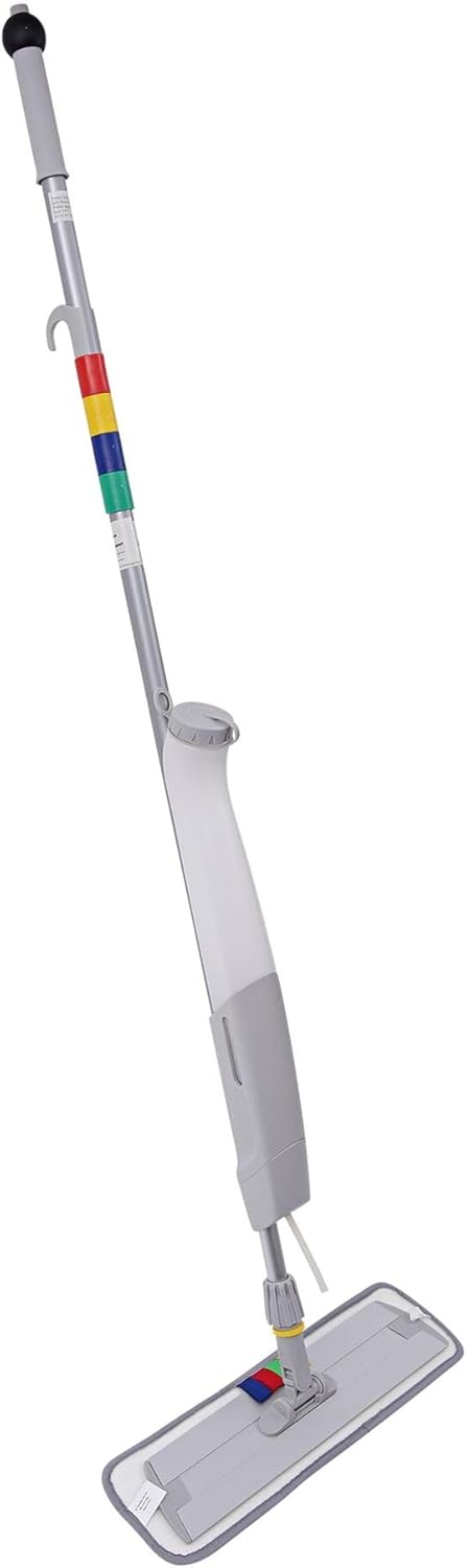 boardwalk Boardwalk BWKBWMS16MFM 59 in Bucketless Microfiber Mop System Kit  Gray  - Image 1