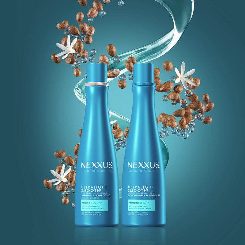 Nexxus شامبو وبلسم نيكسيز ألترا لايت خفيف الوزن للشعر الجاف والمجعد - علاج ناعم لمنع التجاعيد، 13.5 أونصة (عبوة من 2) - Image 5