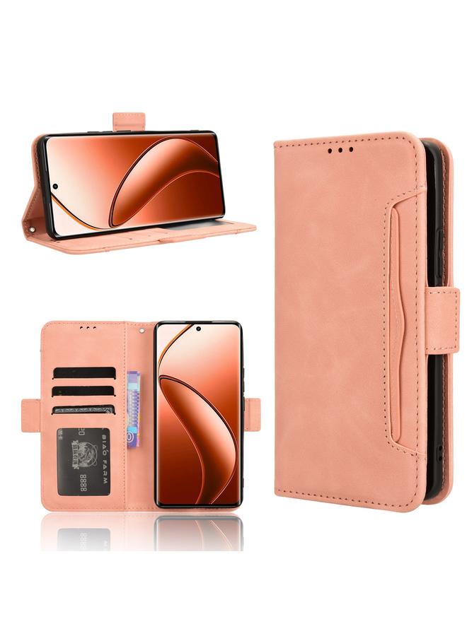 اس-توب جراب لهاتف Realme Narzo 70 Pro 5G مصنوع من الجلد وملمس جلد العجل وفتحات للبطاقات - Image 1