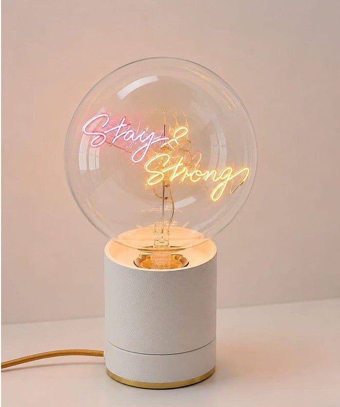 MITB Bundle Pop Table Lighting Set with Decorative Lamp and Modern Lamp Base – Ambient Desk Lighting Set for Bedroom, Living Room and Office - Image 1